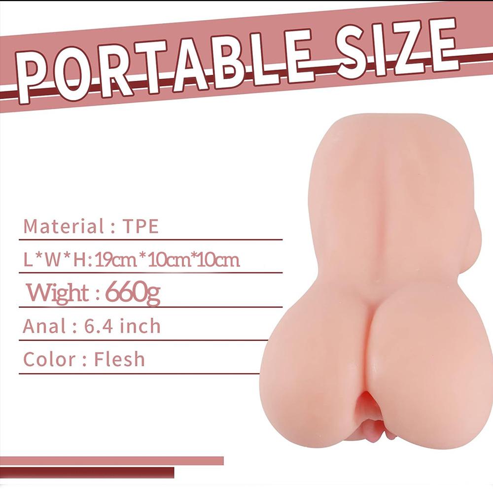 Silicone Male Masturbator Sex Doll Realistic Pocket Toy 3 In 1 with Tight Vagina Anus and Nipples for Oral Sex Male Masturbator