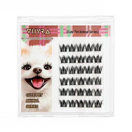 Tanya Dog Large Capacity Adhesive Natural Dog-like False Eyelashes for Puppies - Customizable for Easy Application