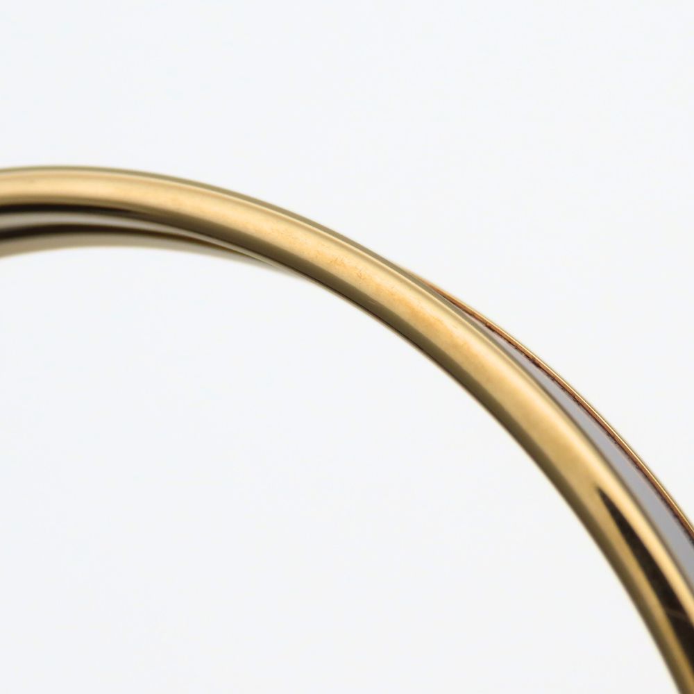 Used HERMES bracelet Uni metal/enamel 11.6g white gold Bangle