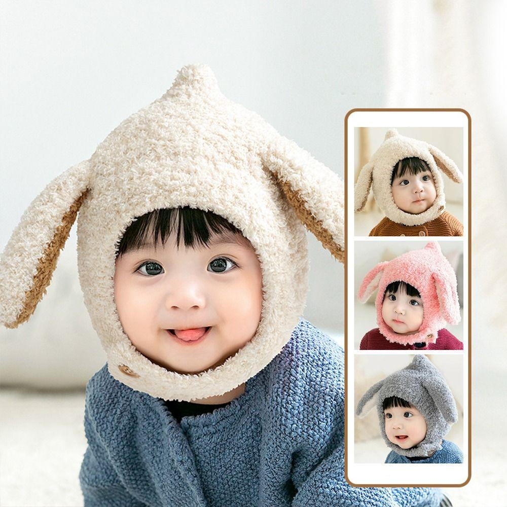 Outdoor Rabbit Ears Hat Korean Ear Protection Hat Fashion Baby Plush Hat Boys Girls
