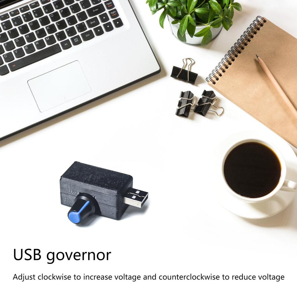USB Fan Speed Controller 5V Power Adjustable Cooling Module With On/Off Switch For Home Office Use