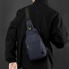 New Men's Oblique Span Chest Bag Lightweight Waterproof Shoulder Bag Multifunctional USB Charging Interface Chest Bag