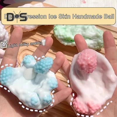 1/4Pcs Bead Filled Stress Ball Toy Anxiety Relief Shapeable Squeeze Ball Sensory Toy Kids Teens Adults Portable Soft Colorful Ball Pinch Fidget Toy