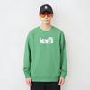 Levis SS23 Letter Logo Bedrucktes Rundhals-Sweatshirt Herren Sweatshirt Grün 38712-0051