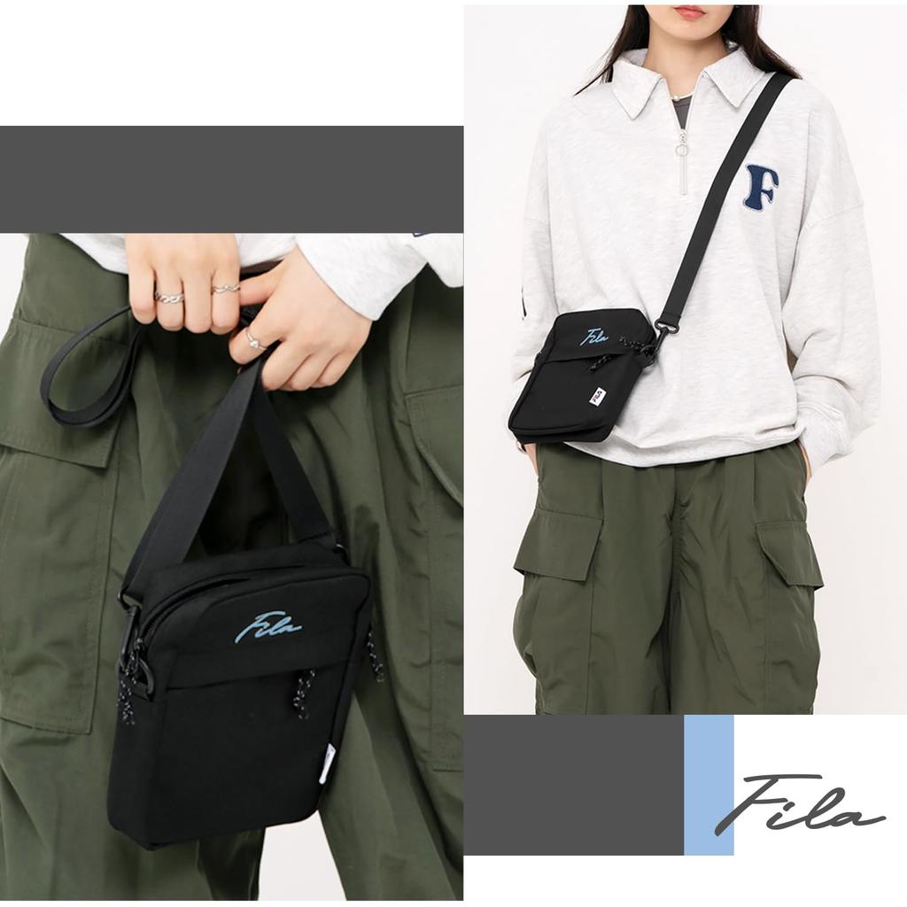 Shoulder choose from 2 brand fm2411 sax [FILA] bag, mini, crossbody, small, types, goods, men's, women's, small, crossbody, smartphone, mobile,