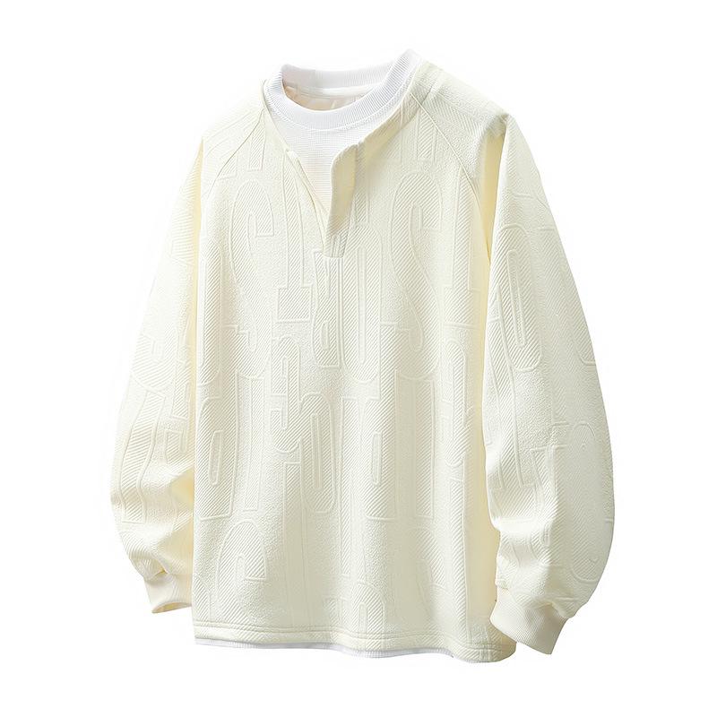 Men's Plus Size Fleece-Lined Two-Piece Style Hoodie - Autumn/Winter Casual Loose Fit