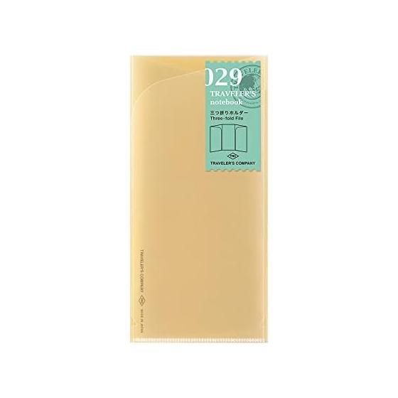 Traveler s Note Refill Tri-Fold Clear Holder 3 Book Pack Regular Size 14403006