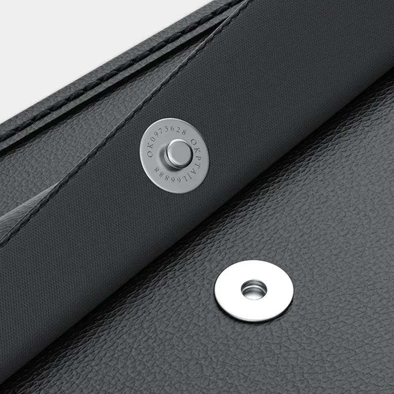 Hohe Kapazität, verstellbare Auto-Aufbewahrungsbox für den Rücksitz, 5 Taschen, Kofferraum-Organizer, Mehrzweck-Organizer für die Autositzlehne aus PU-Leder mit Tasche