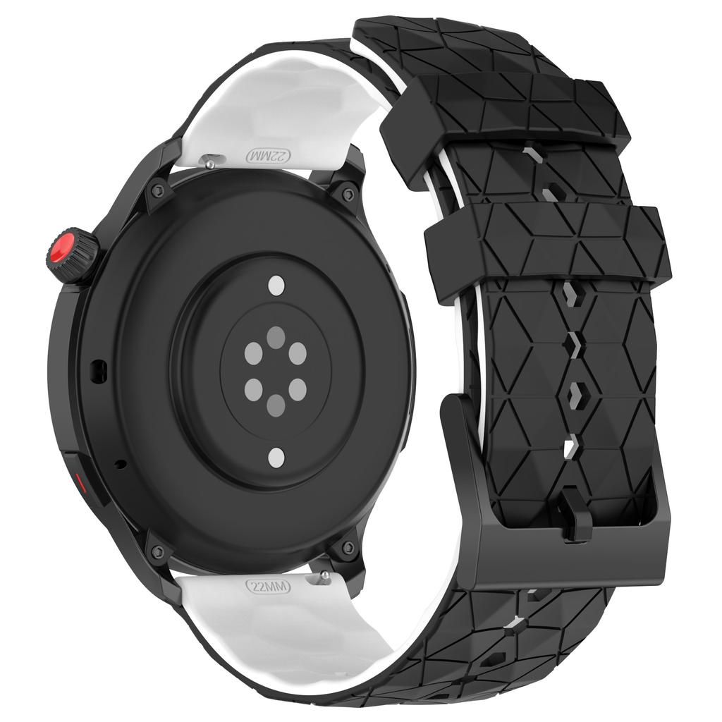 22mm 20mm Silicone Strap For Huawei Watch 5/4/GT6-5-4 Samsung Watch 7/6/5/4 Football Pattern Bracelet Amazfit GTR 4/Balance Band