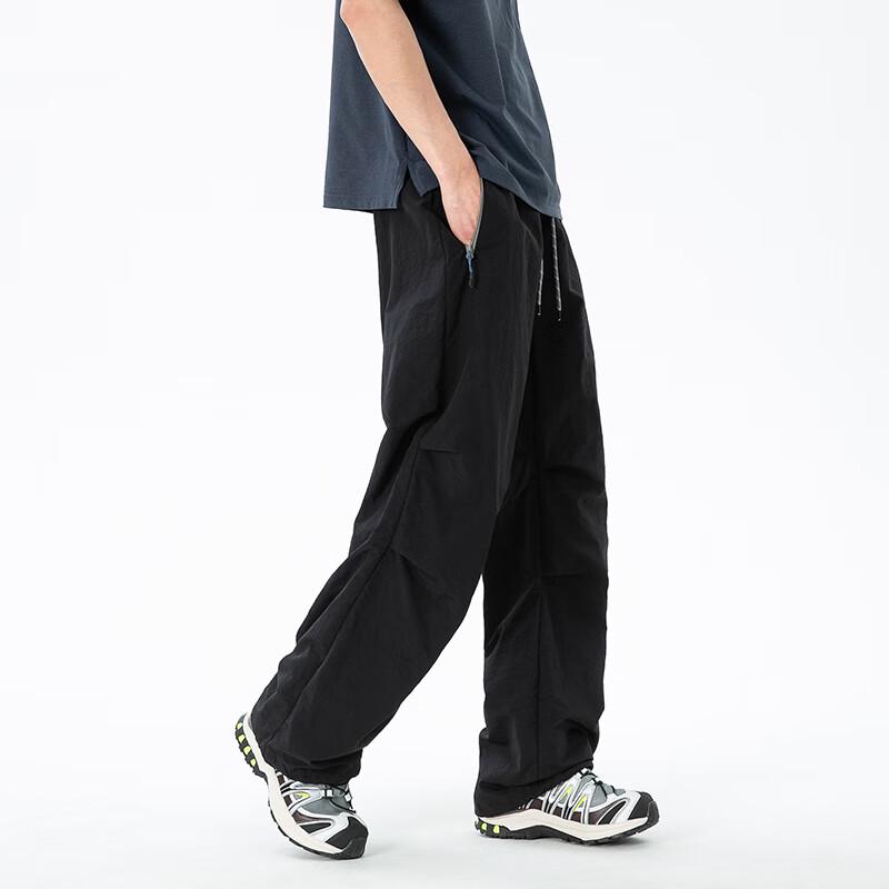 Wassup Sohot Męskie Retro Amerykańskie Spodnie Cargo Parachute Casual