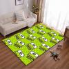 Cute Cartoon Frog Pattern Carpet for Kids Room, Green Play Mat Decor Suitable for Use As an Anti-slip for Living Room Bedroom Sofas