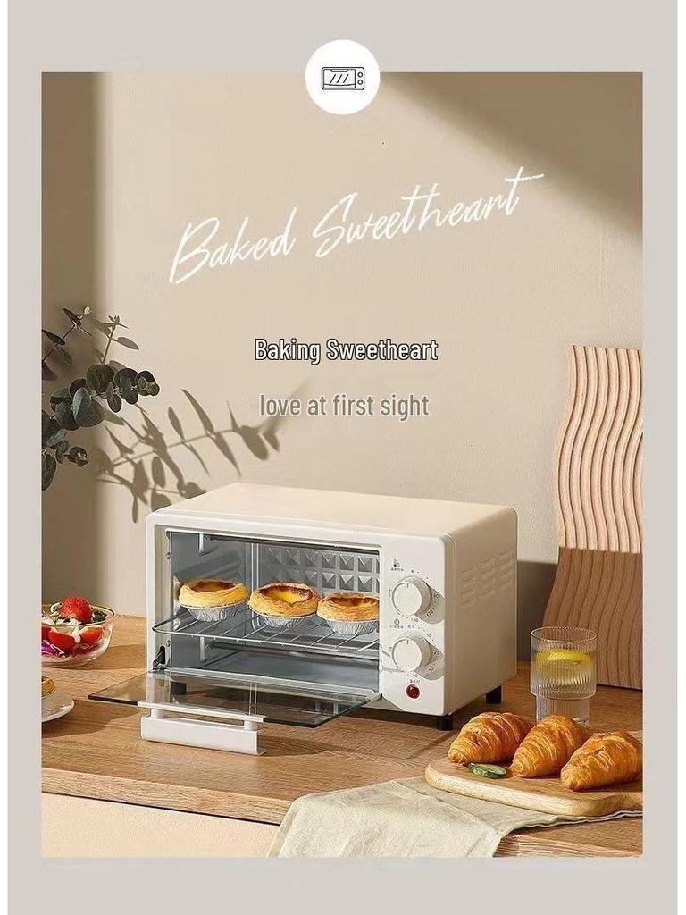 Large Capacity Electric Microwave Oven with Independent Temperature Control and Auto Functions for Tarts & Sweet Potatoes