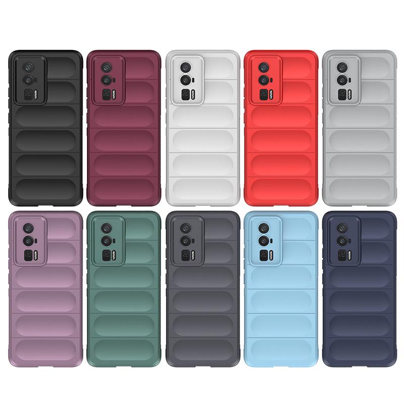 For Poco F5 Pro Case Cover Poco F5 Pro Capa New Shockproof Rubber Armor Bumper Back Soft TPU Fundas Xiaomi Poco F 5 F5 Pro Cover