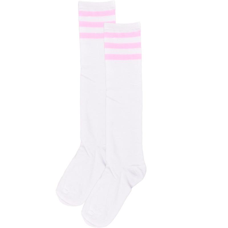 

10 Pairs/Set Men Women Sports Basketball Football Knee High Long Socks Fashion Striped Sweat-Absorbing Cotton Mid-Calf Socks One Size