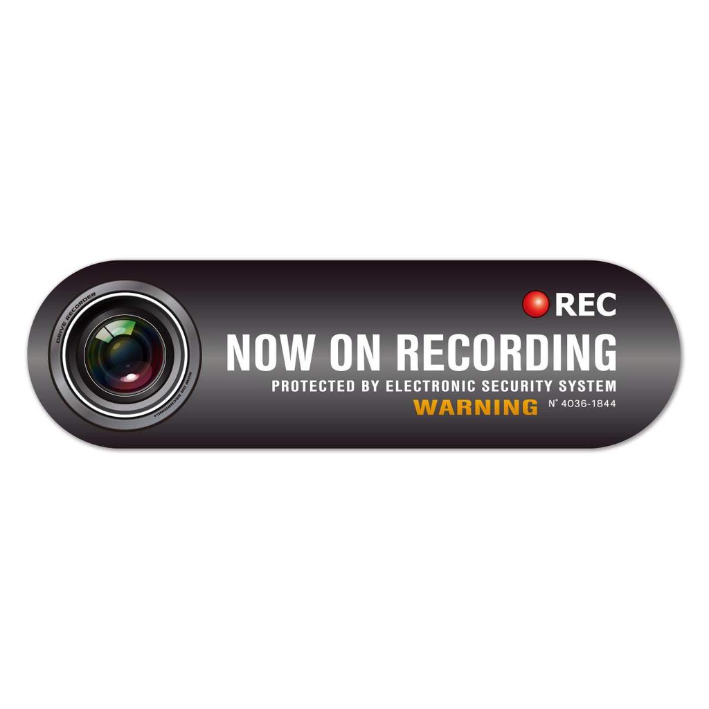 Hochintensiver reflektierender Aufkleber, Fahren verboten, Aufnahme, Sicherheitsaufkleber, 4,3 x 1,3 Zoll (11