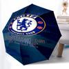 1pc Sturdy 8-Bone Auto Umbrella, Chelsea FC Umbrella, Digital Printed, Foldable Umbrella for On-the-Go Outdoor Use
