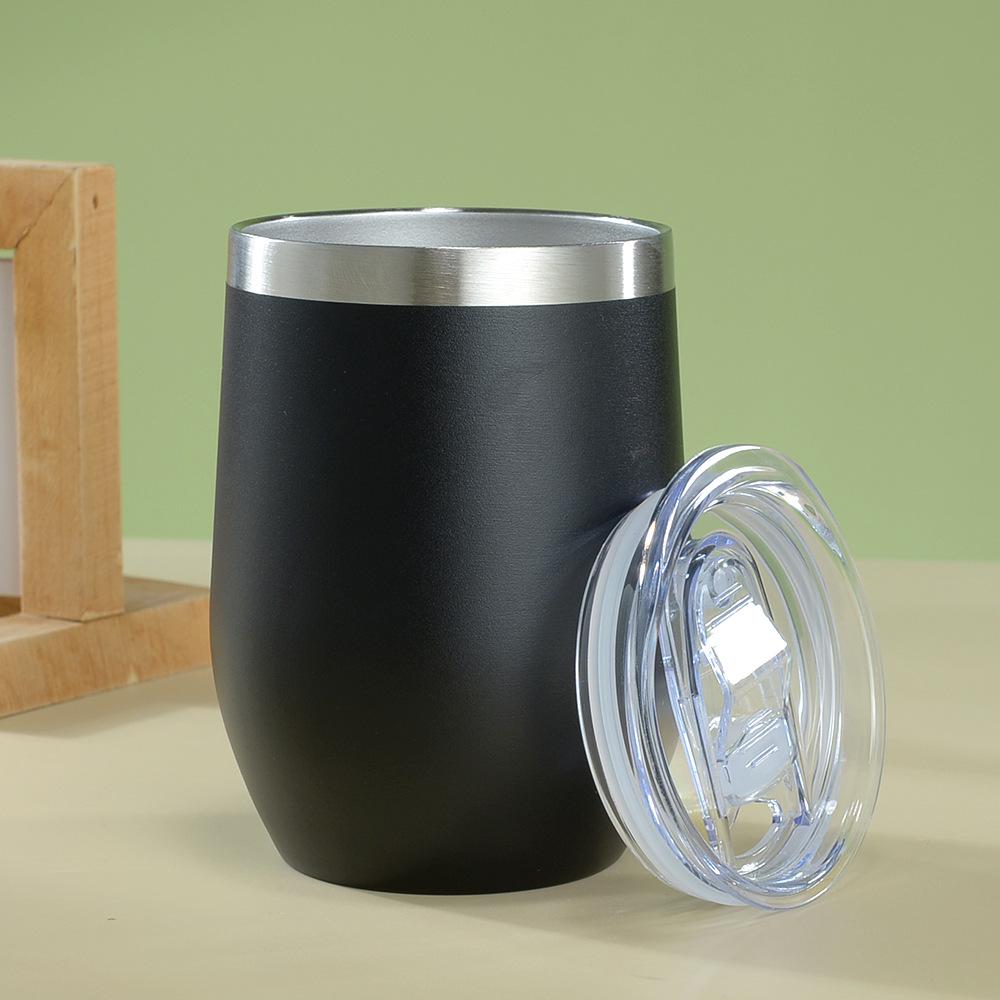 12oz Isolierter Eierschalenbecher | doppelwandiger Edelstahl Rotwein-Tumbler