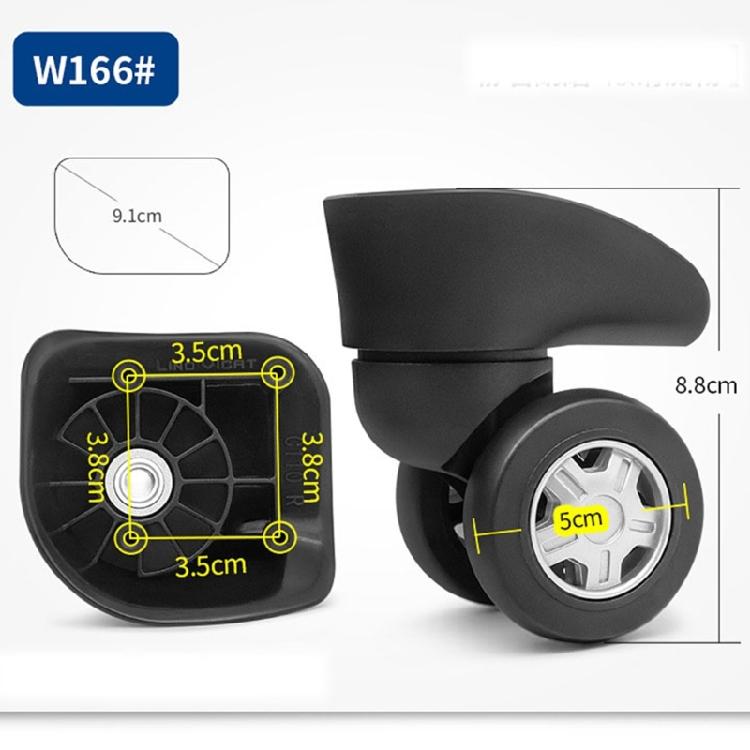 1 Pair Trolley Case Wheels Replacement Luggage Swivels Accessories for Travel