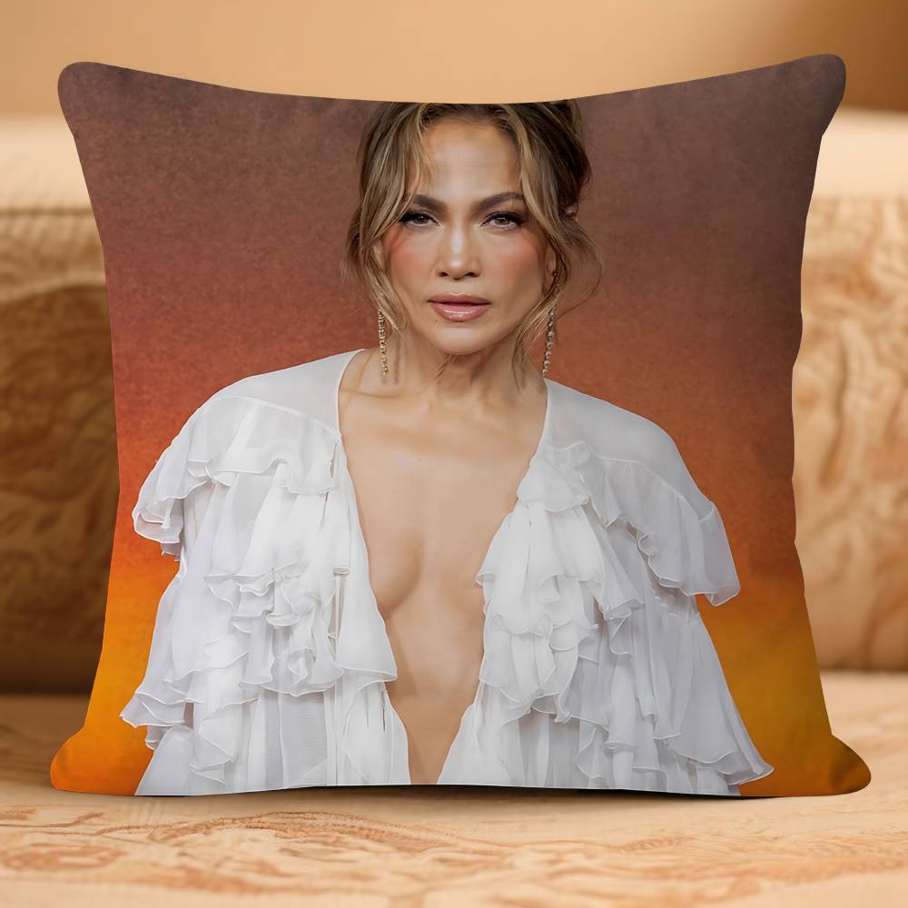 Jennifer-R Jlo LopezS Pillow Case Removable Washable Cushion Cover – All-Season Soft Linen