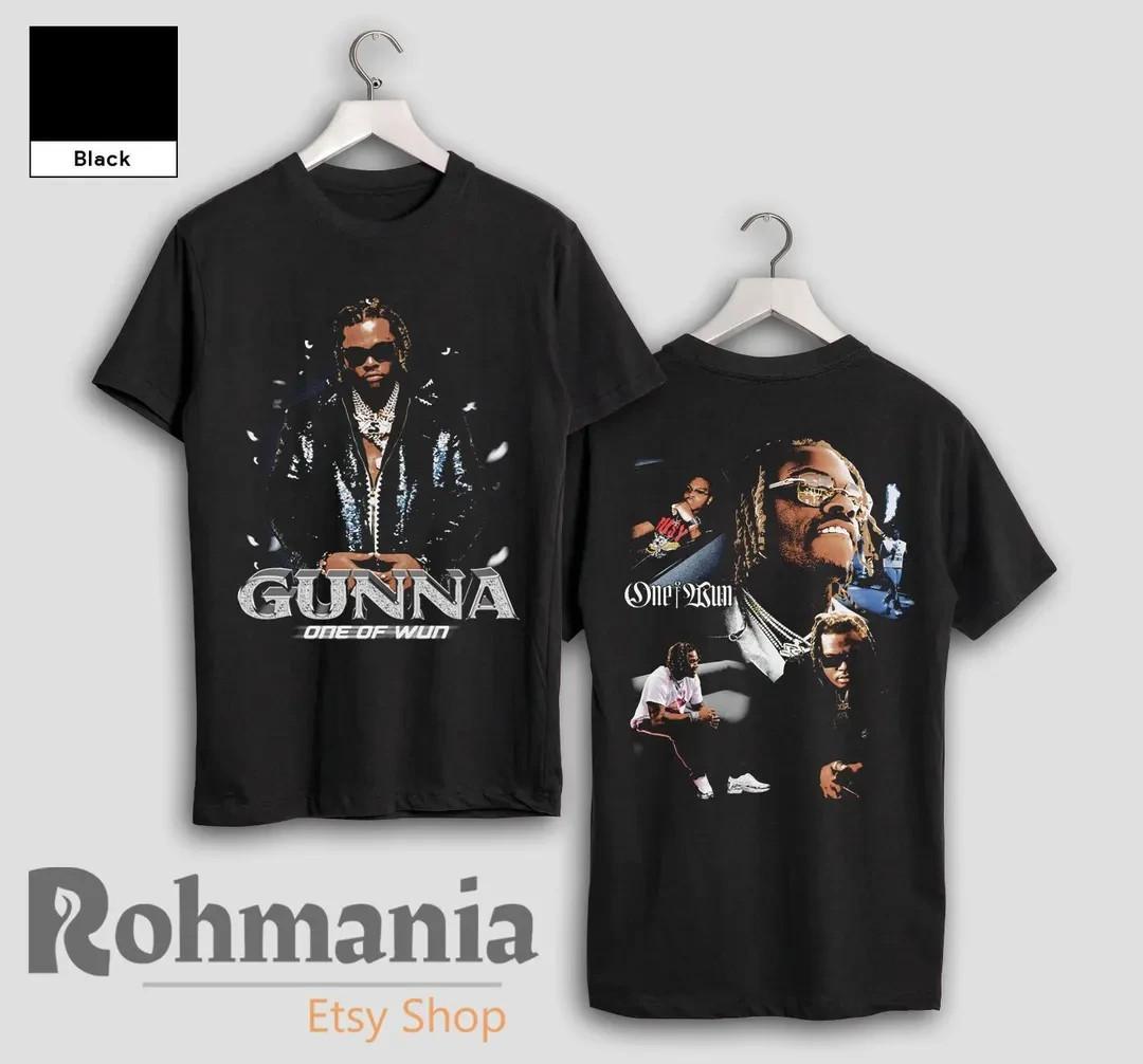 2 Sides Gunna One of Wun Black Cotton S-5XL T Shirt BS475 S