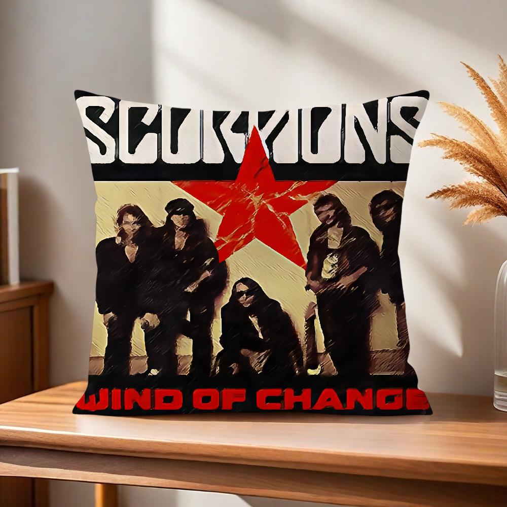 Cushion Cover S-ScorpionS Comfortable Soft Pillow Case for Sofa Band Living Room Home Office Decor and Protective Covers