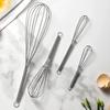 New Multifunctional Rotary Manual Egg Beater Mixer Mini Kitchen Egg Whisk Bake Tool Egg Agitator Stainless Steel Eco-Friendly