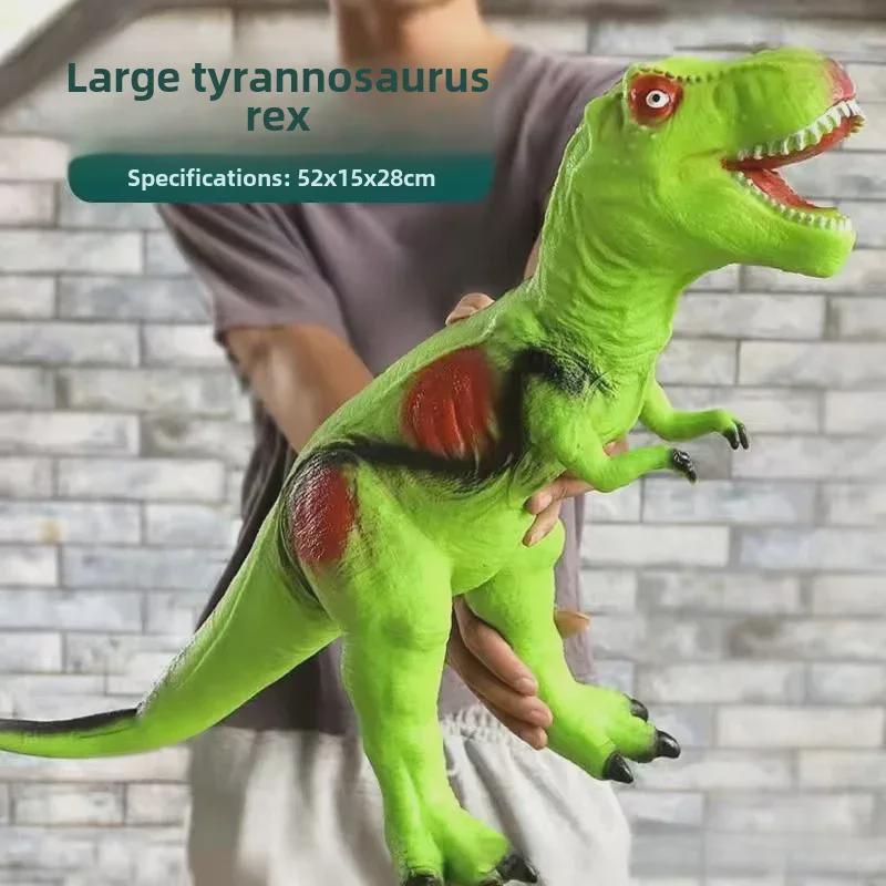 

Большие мягкие гелевые игрушки-динозавры со звуком: Модели тираннозавра и трицератопса для мальчиков Single Dinosaur Sound