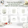 Yogurt Maker, 1.5 L Yogurt Machine with Strainer, Lid, 20 W Yogurt Maker for Greek Yogurt, for 3–5 People, 19.5x17.5x21.4 Cm, White