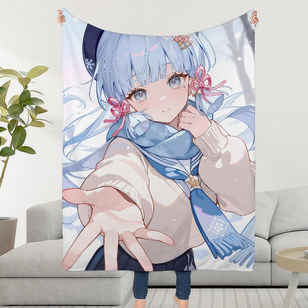 Blanket Throw Genshin Super Cosy White In Plush Promise Living Room A Impact Sofa Couch Childish Birthday Made Gifts