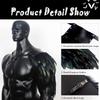 Feather Cloak Gothic Shoulder Armor Double Shoulder Medieval Guards  Pirate Cosplay