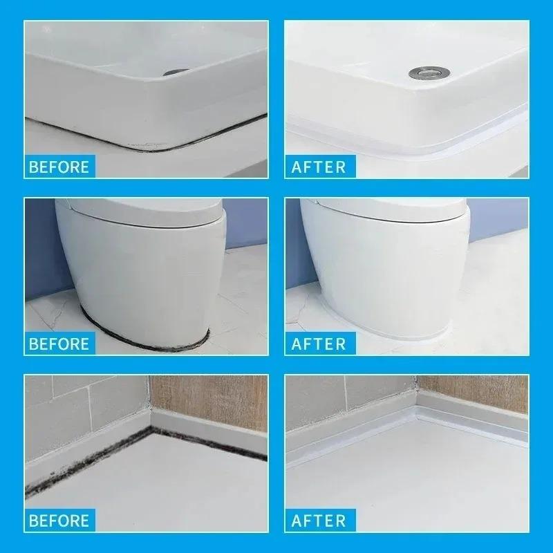 1/2/3 Roll of Kitchen Anti-mold and Waterproof Tape, Moisture-proof Kitchen and Bathroom Sink Gap, Beautiful Seam Toilet Sticker