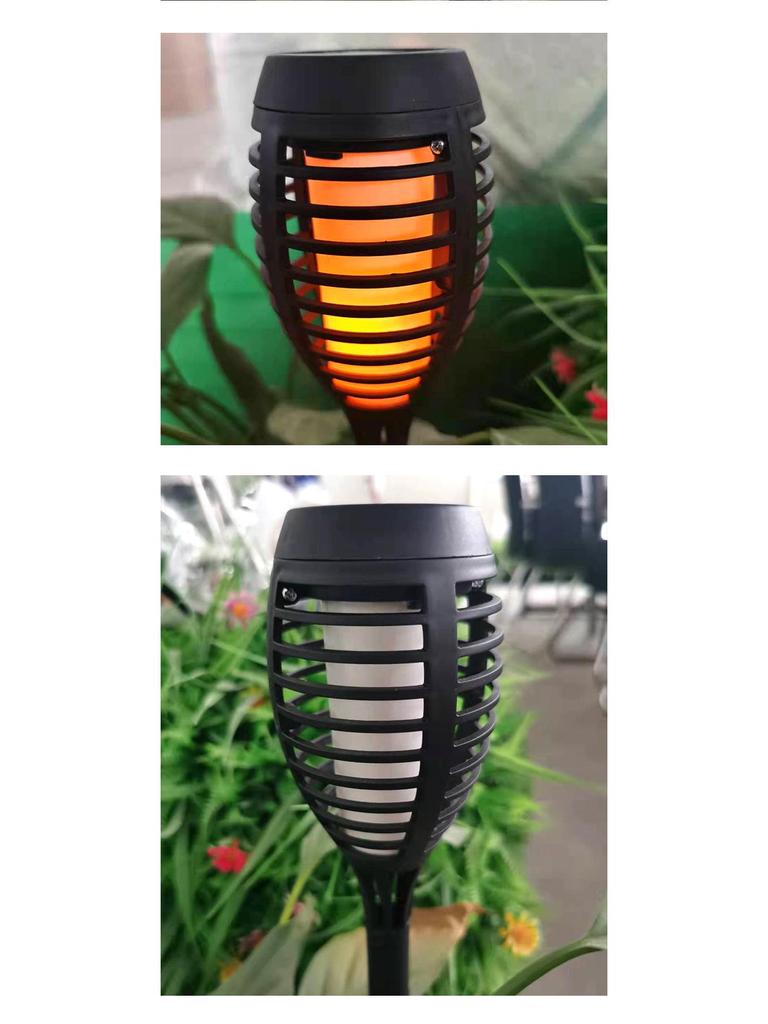 Cross-Border Solar Torch: 12 LED Flame Light, Outdoor Waterproof Decorative Ground Stake Light