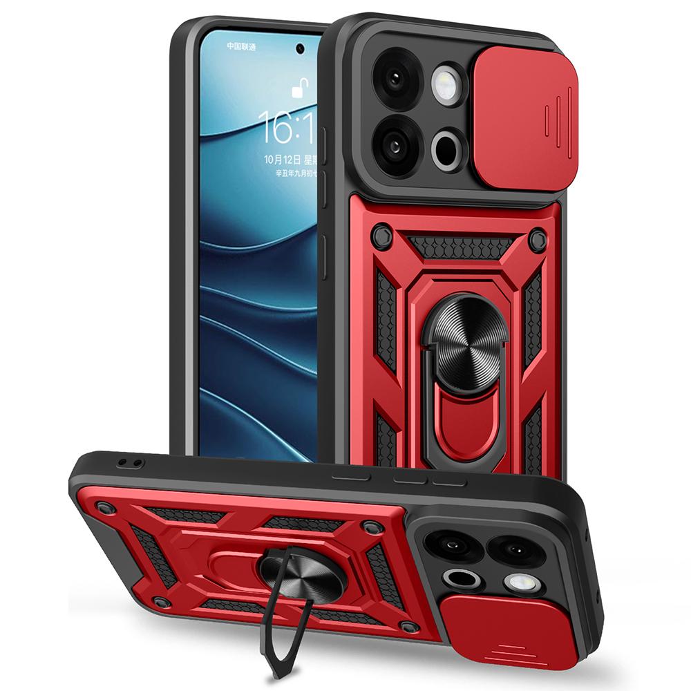 AMORUS For OnePlus 13s 5G/13T 5G Case Kickstand PC+TPU Phone Cover with Camera Lens Slider