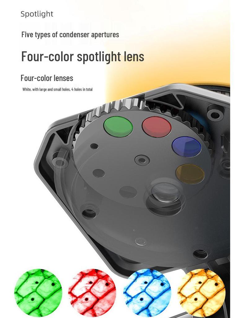 Portable 1200x HD Microscope Toy for Kids - Science Experiment Set for Students