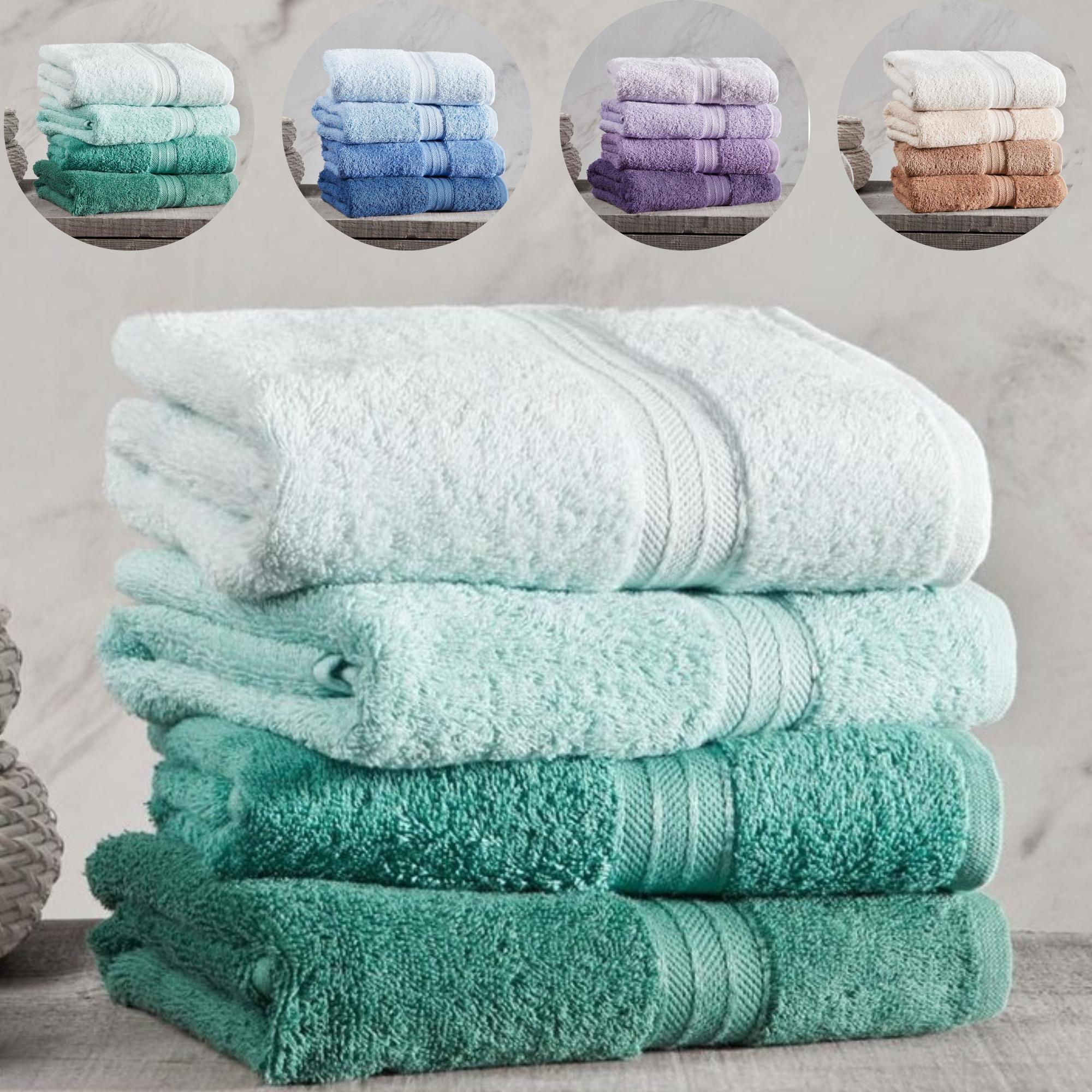 

Набор из 4 полотенец для лица и банных полотенец Rainbow 50 x 90 см зелёный