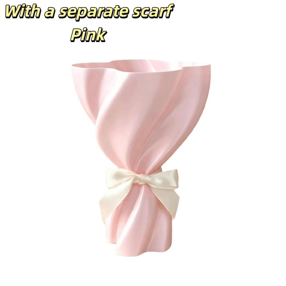 3d Printed Flower Holder Silk Texture Flower Display Container Nordic Style Desktop Ornament Room
