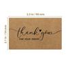 50 Pcs/set "Thank You" Greeting Cards 90*54mm Rectangular Thick Kraft Paper Cards Festival Gift Cards