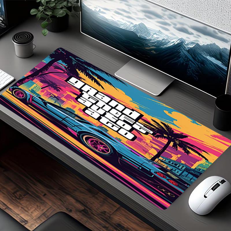 Grand Theft Auto VI Print Mouse Pad, for Keyboard Pad Laptop PC Mat for Office Home Use, Desk Decor, Perfect Birthday Gift for Gamers