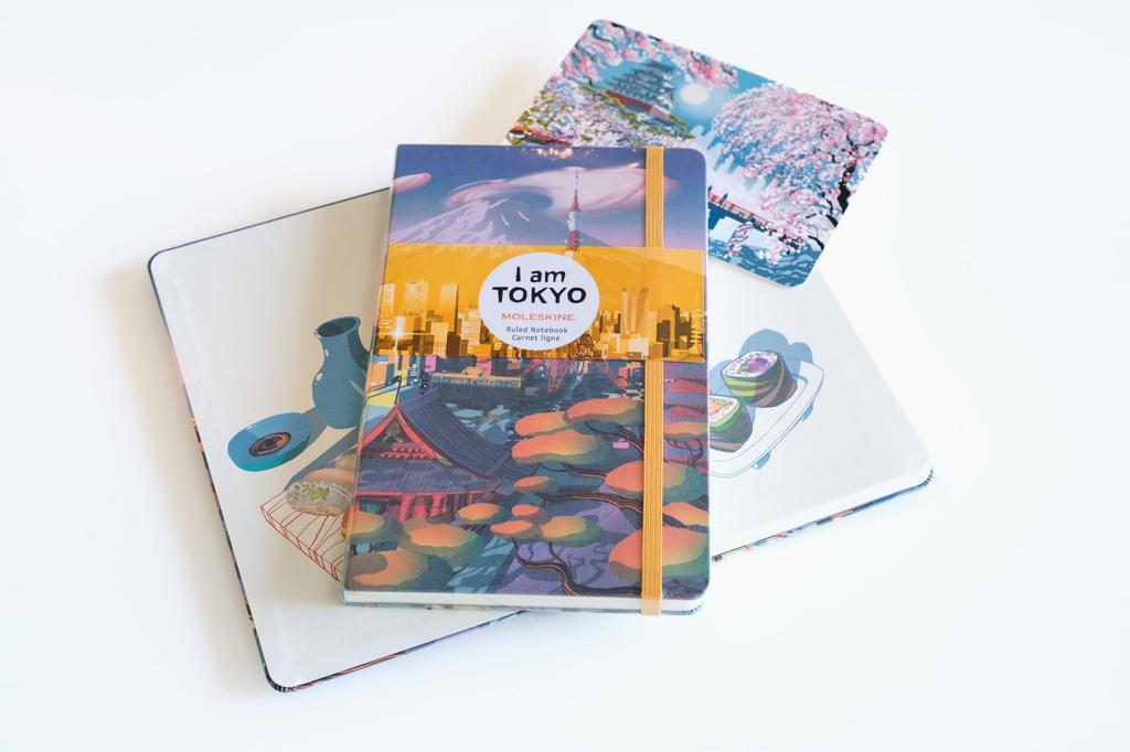Moleskine Notebook, Japan Limited Edition "I Am Tokyo," Hardcover, Large Size, Horizontally Ruled, LEQP060IAMTOK