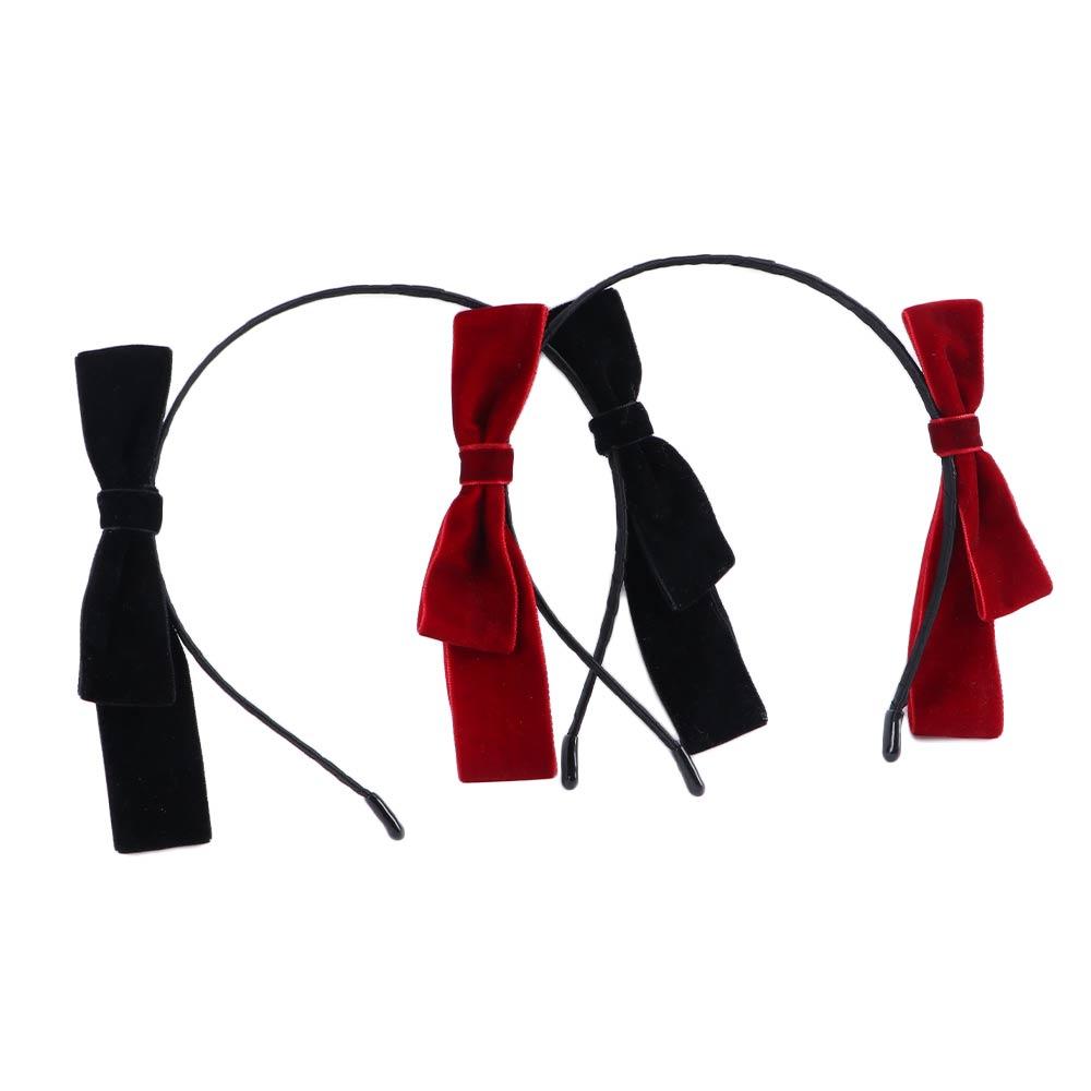 Bandeau Filles Maquillage Coiffure Femmes Bandes Cheveux Cerceau Cheveux Accessoires Cheveux Velours Nœud Bandeau