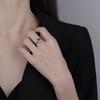 925 Silver Colour Zircon Open Rings For Women Engagement Luxury Jewelry Gift Female Jewellery