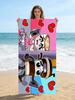 1pc S-Sprunki Cartoon Beach Towel Quick-drying Super Absorbent Suitable for Beach Vacation Pool Summer Funny Gift for Friends