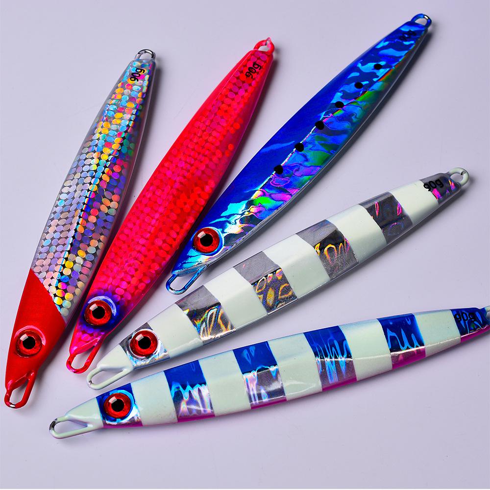 Lure Iron Plate Sea Fishing Boat Catches Deep-sea Bionic Fish Luya Bait 70g90g Luya False Bait Fast Drop Large Iron Plate Lead Fish