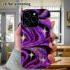 Phone Case: 2D Flat Design Suitable for iPhone 18 17 16 15 14 13 Pro Film Protective Case, Couple Style, Swirl Galaxy, Christmas and Halloween Holiday
