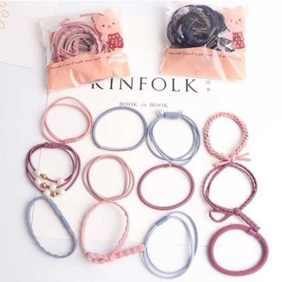 Daily Point Hair Ring Color Styling Hair Band 12-piece Set