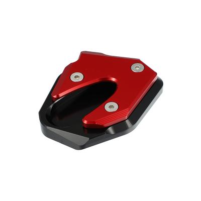 X AUTOHAUX Motorrad Seitenständer Fußplatte Pad Aluminiumlegierung Rot Passend für Suzuki GSX250R
