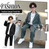 Costume deux pièces élégant pour garçon - Collection Automne 2023 - Ensemble tendance Printemps/Automne pour enfants