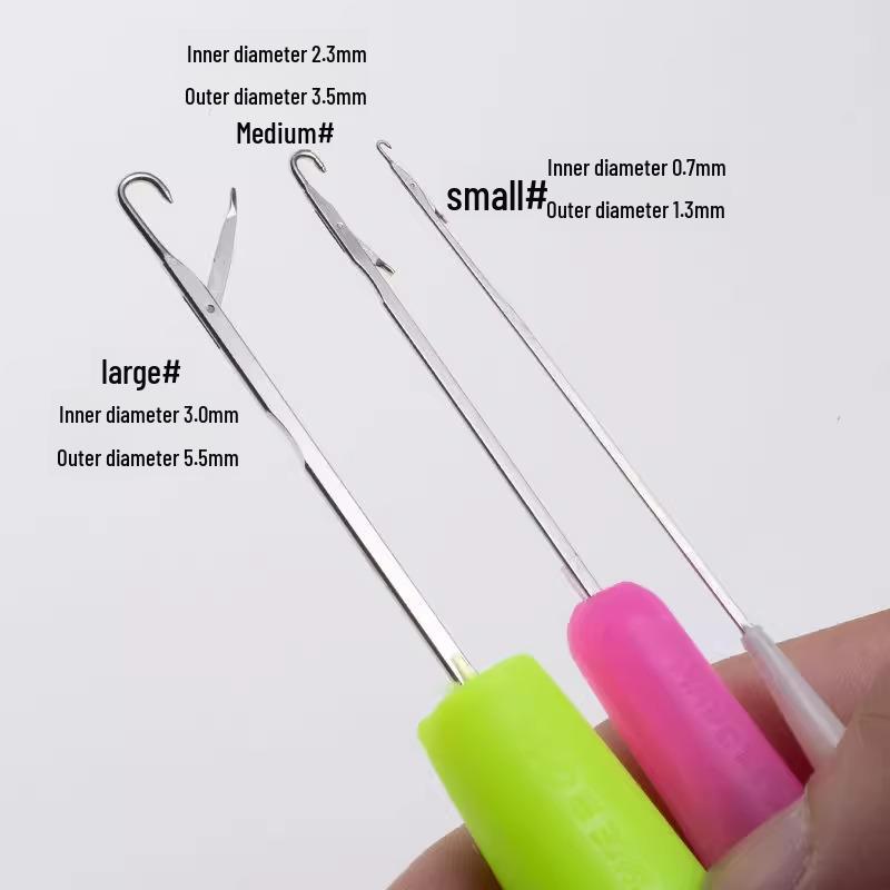 Crochet and Knitting Tools: Small Hand-Knitted Sweater, Extra Fine Hook, Wig, Crochet Needle for Dirty Braids