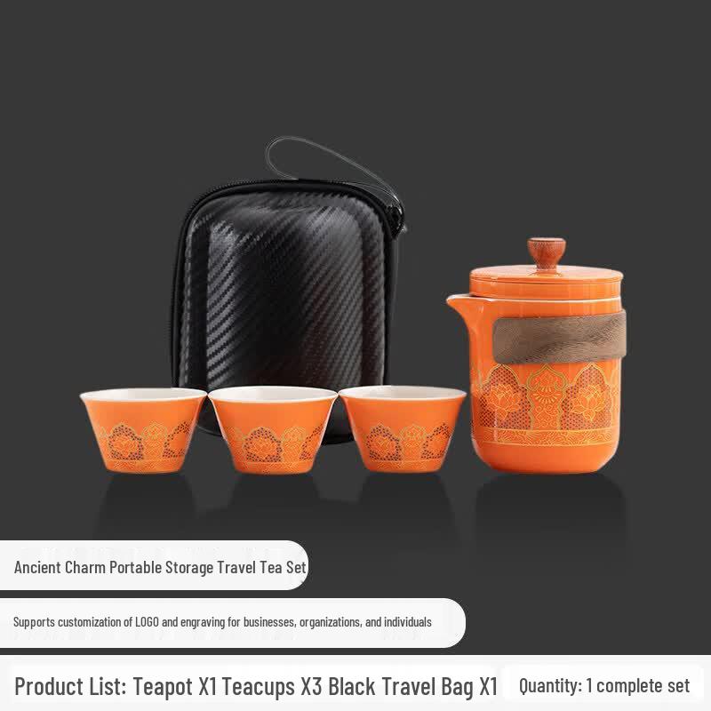 Nordic Ceramic Portable Travel Tea Set
