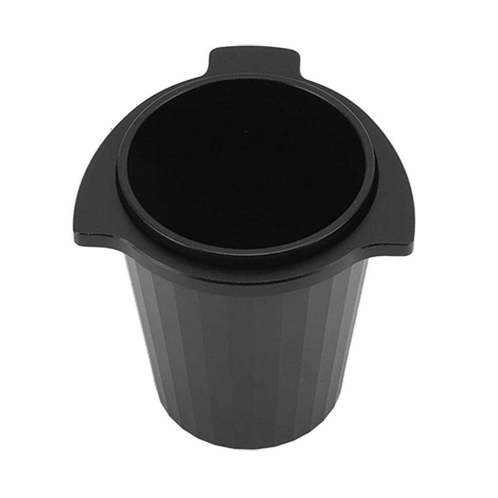 54mm Kaffeedosierbecher Aluminiumlegierung Portafilter Dosierbecher für Kaffeemaschine Schwarz